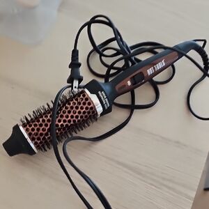 Hot Tools Ceramic Round Brush Hot Air Styler - Black & Copper